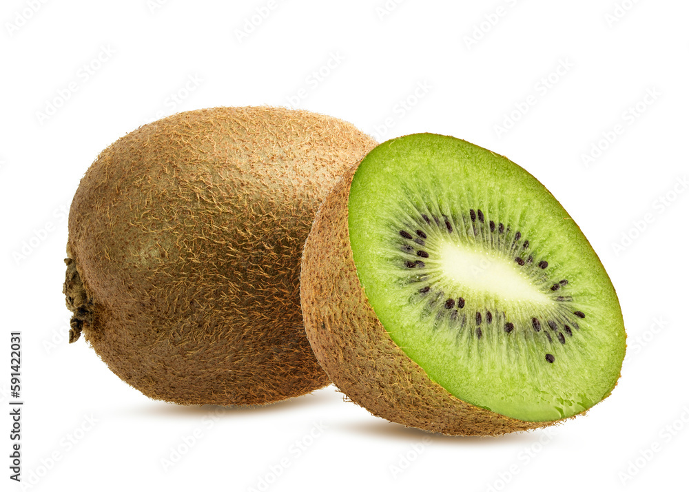 Kiwi isolated on white background with clipping path Kiwi isolated on white background with clipping path
