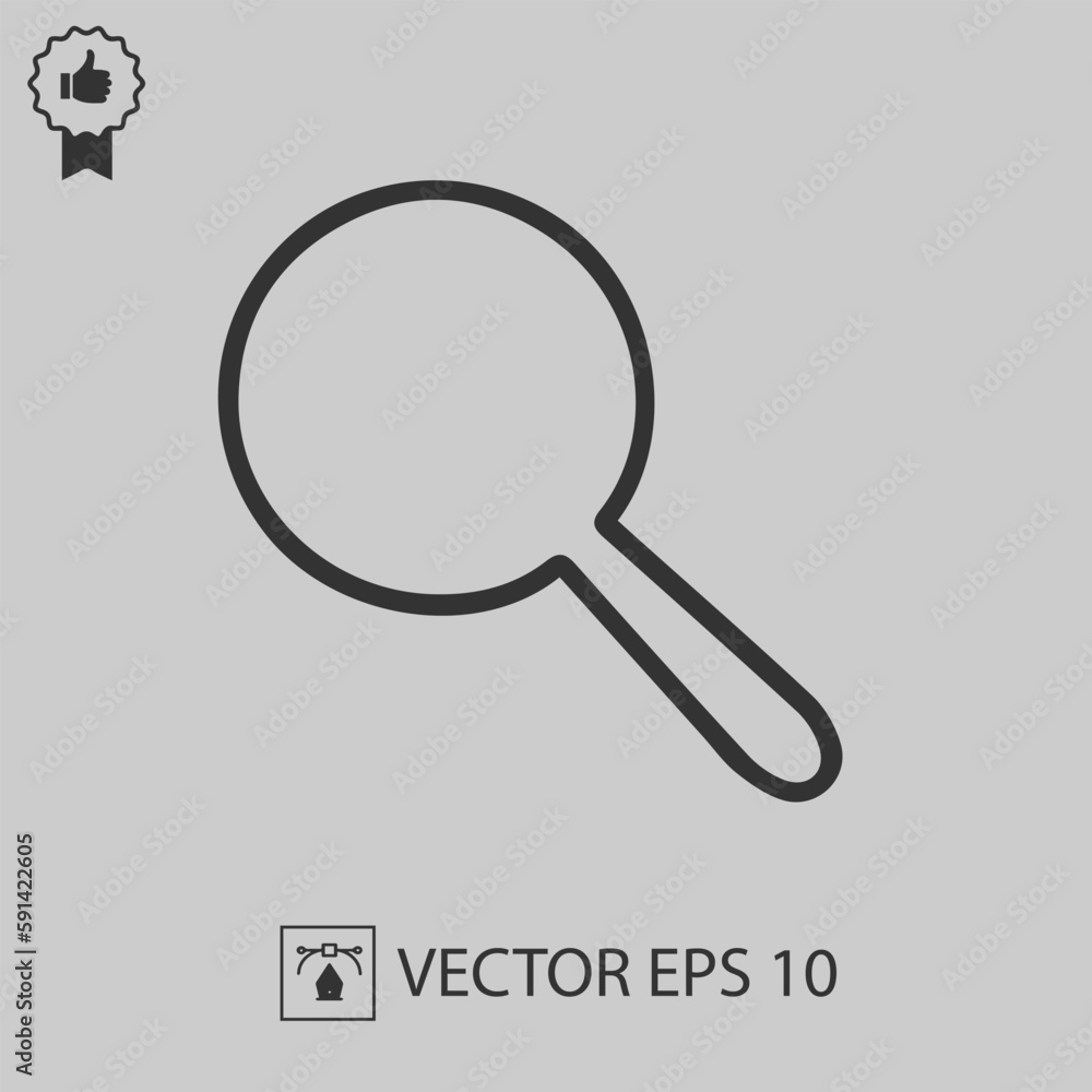 magnifying glass vector icon eps 10. magnifying glass vector icon eps 10.