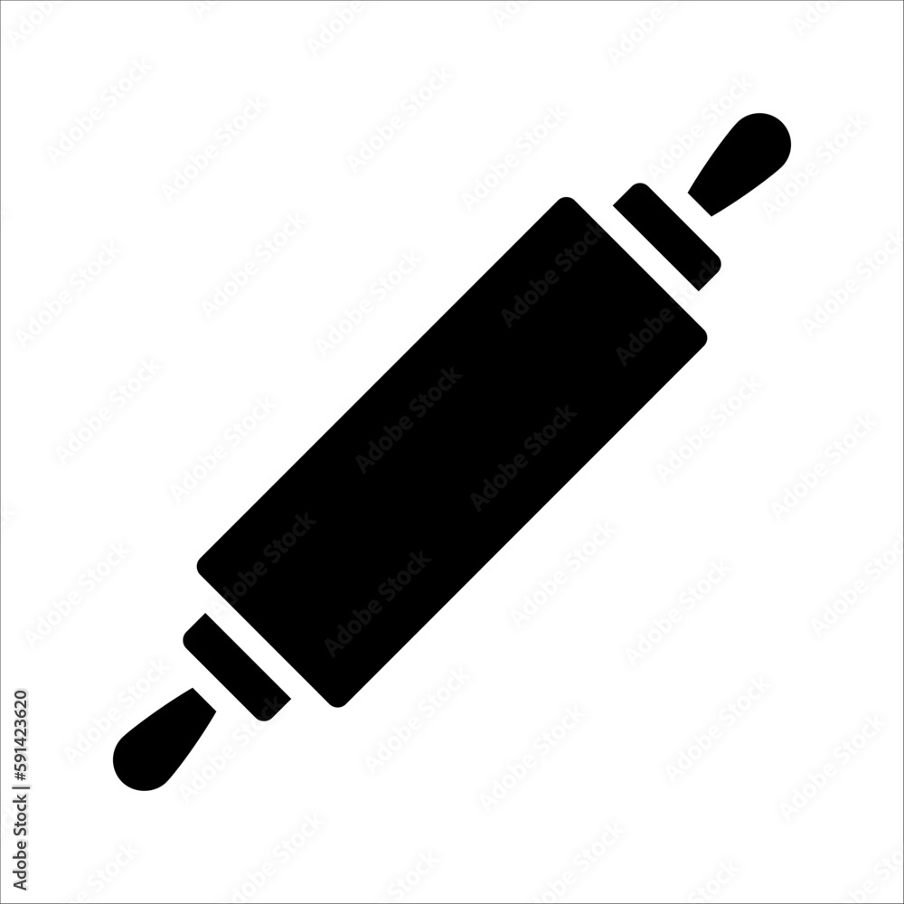 rolling pin icon trendy vector symbol tempate, vector illustration on white background rolling pin icon trendy vector symbol tempate, vector illustration on white background