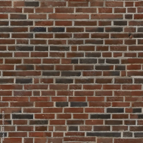 Distressed brick background texture seamless pattern