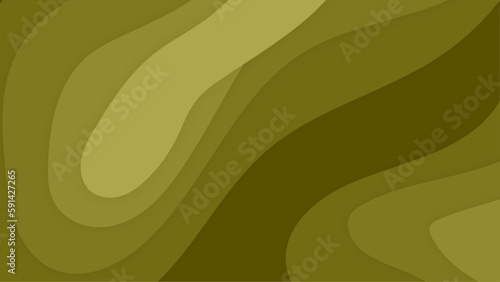 Wave abstract papercut style colorful design background