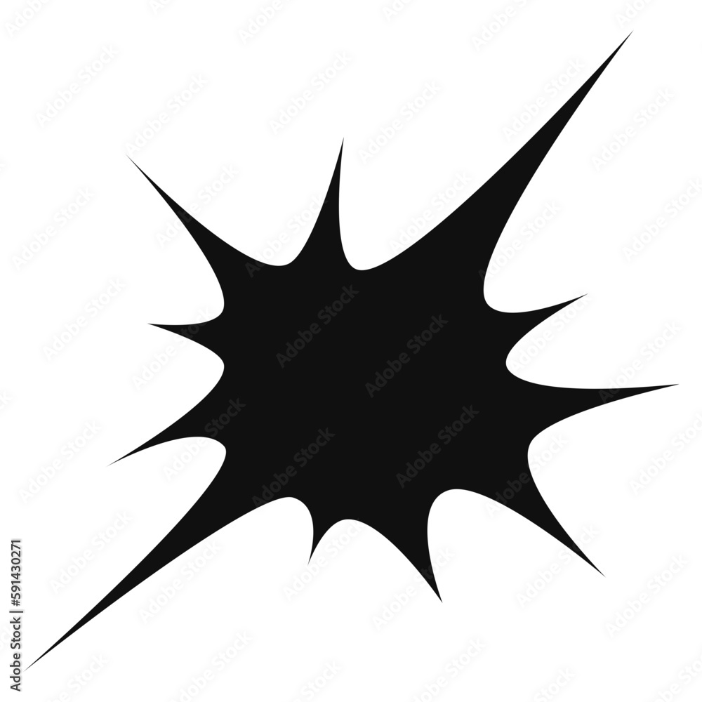 Futuristic Y2K star silhouette of a spider Futuristic Y2K star silhouette of a spider