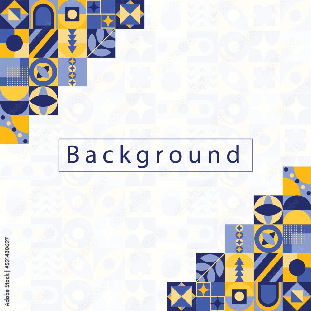 Naklejka premium background with colorful geometric pattern shapes