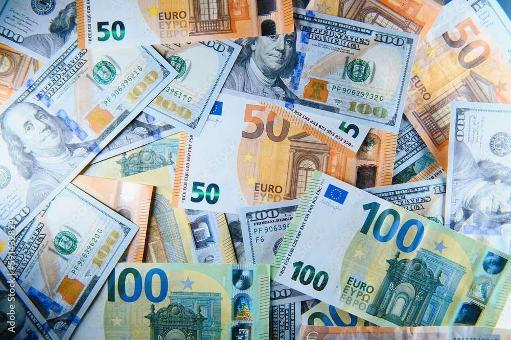 Lots of different Euro banknotes shown as a mess. Lots of different Euro banknotes shown as a mess.