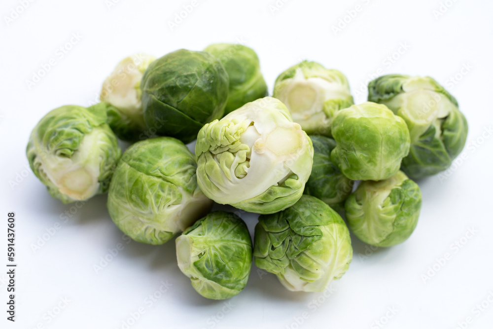 Fresh brussels sprouts. Organic vegetables Fresh brussels sprouts. Organic vegetables