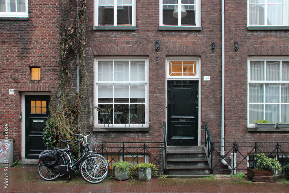 brick houses in amsterdam (the netherlands) brick houses in amsterdam (the netherlands)