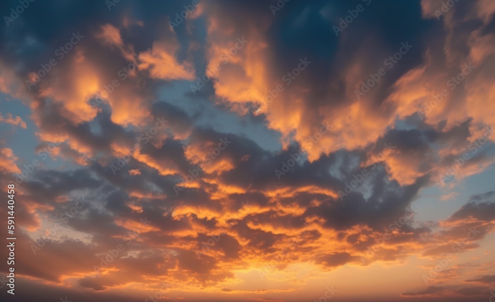 A Celestial Canvas: The Artistry of the Evening Sky, Sky replacement - Generative AI technology