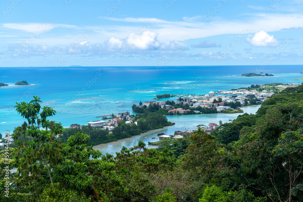 Seychelles Mahe beaches offer a range of benefits and attractions that make them a desirable destination for many travelers. beautiful palm trees, beach and sea