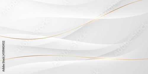 luxury white abstract background with glittering golden elements vector illustration