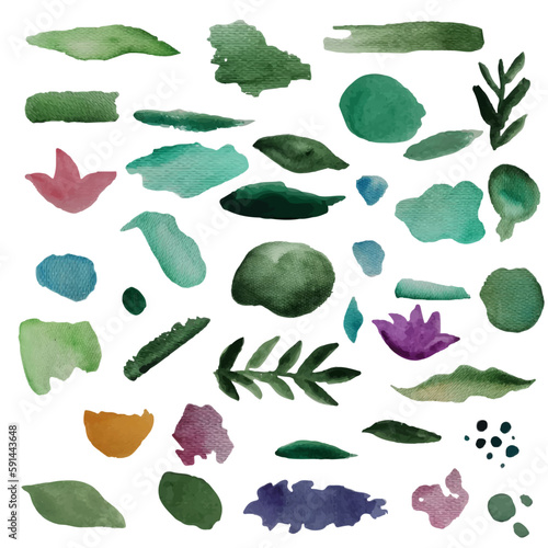 watercolor vector brushes for illustrator