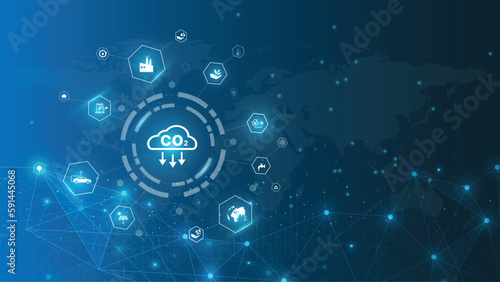 Reduce CO2 emissions to limit global warming. Lower CO2 levels with sustainable development of renewable energy, planting tree, and green energy to stop climate change.