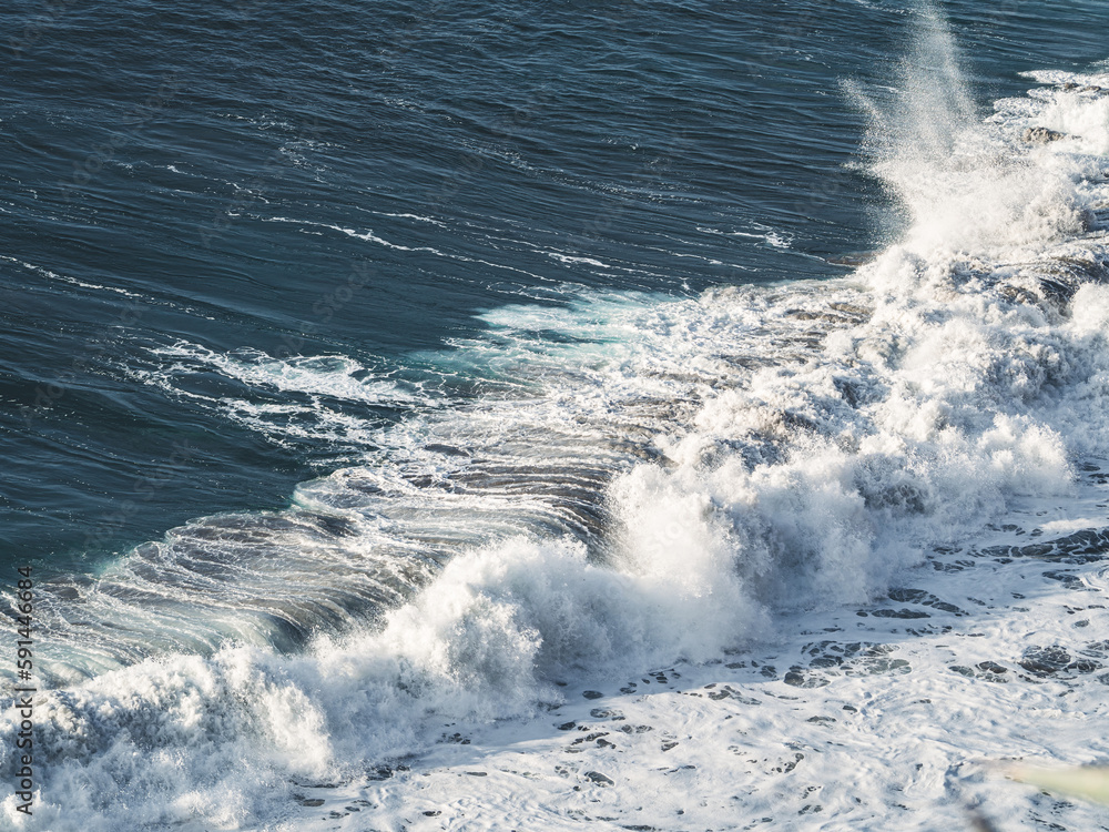 Waves breaking on the north coast of Tenerife Waves breaking on the north coast of Tenerife