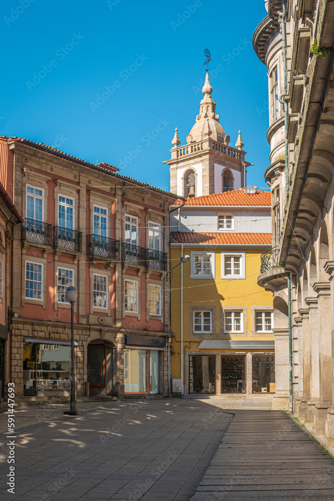 Old town architecture of Braga, Portugal.