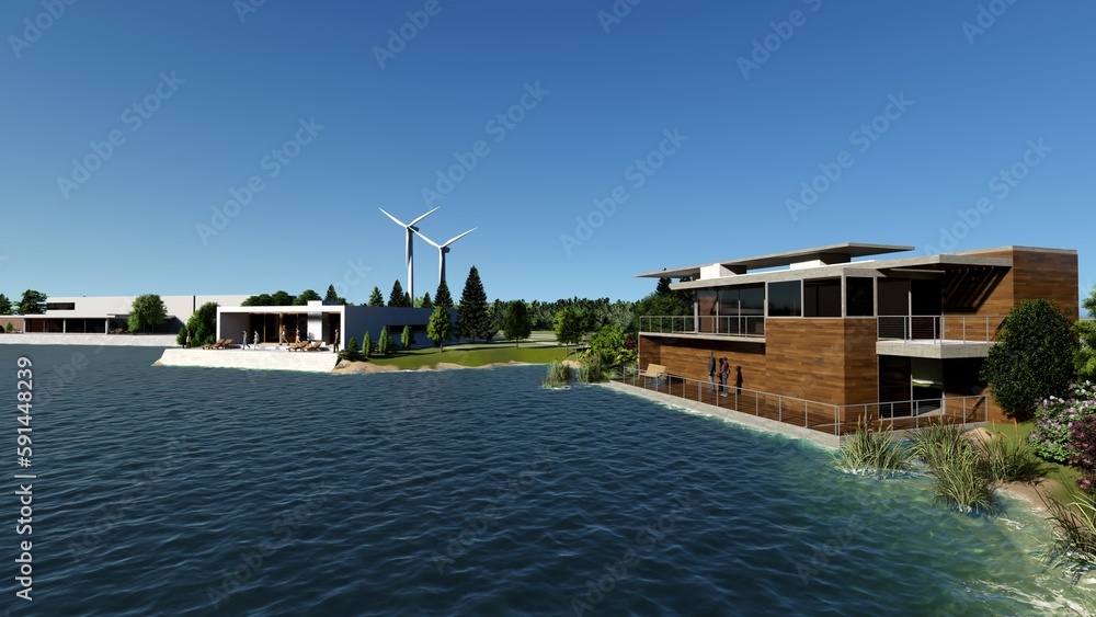 Obraz premium Modern cottage