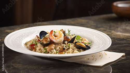 Mediterranean-inspired seafood dish