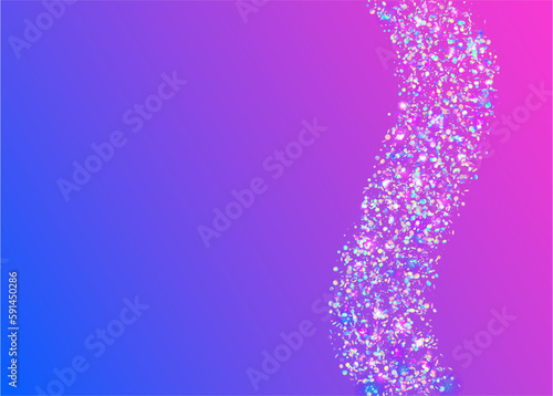 Rainbow Texture. Light Glitter. Cristal Sparkles. Glitter Art. Shiny Prismatic Sunlight. Violet Laser Background. Flying Foil. Retro Prism. Purple Rainbow Texture