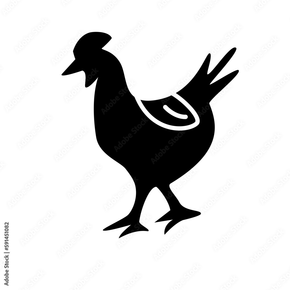 Obraz premium chicken silhouette