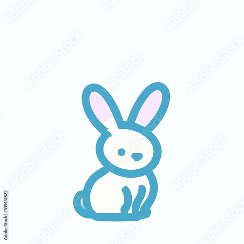 easter bunny with a background © Artem