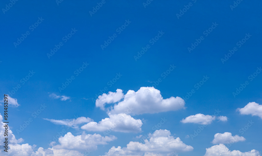 A beautiful blue sky and cloud formations A beautiful blue sky and cloud formations