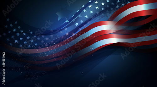 Happy Presidents day, United States Concept for Poster, Banner and Background. Generative AI