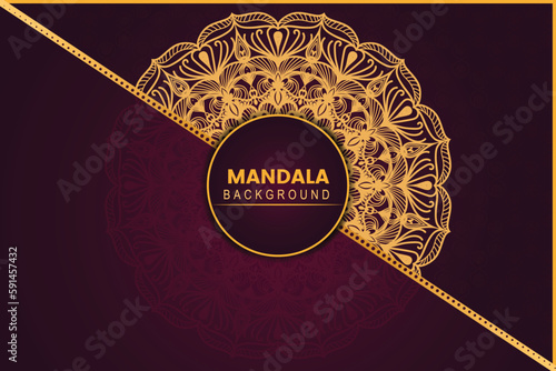 Creative ornamental seamless vector luxury mandala background design