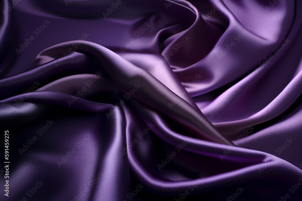 Purple silk fabric satin backdrop background with a soft luxury smooth ...