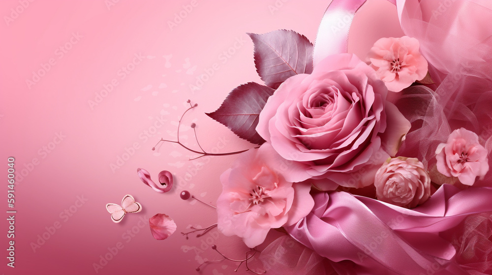 pink, background Generative AI pink, background Generative AI