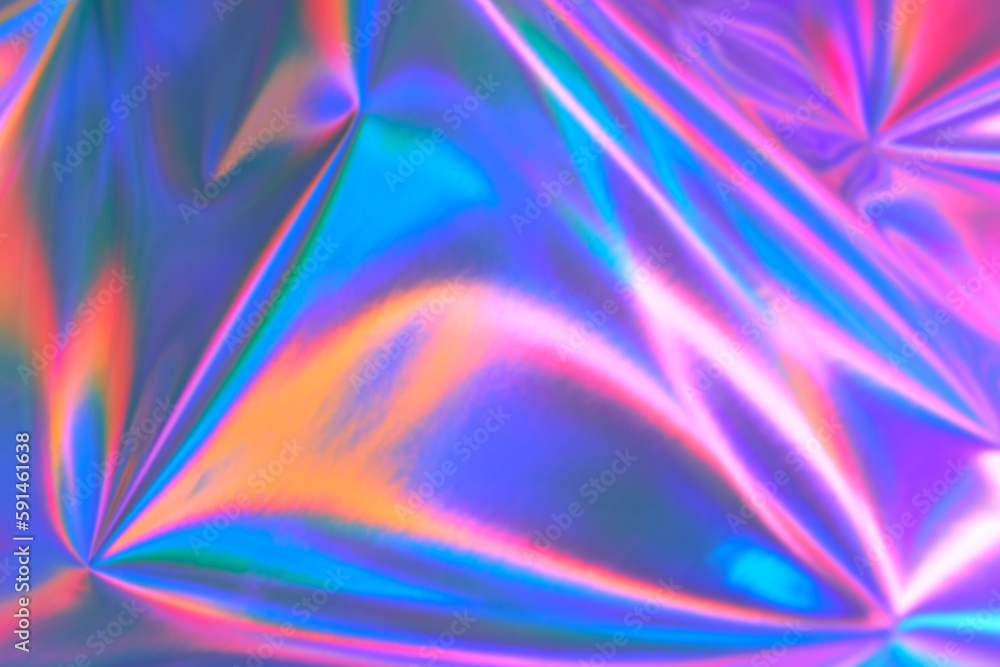 Blurred ethereal pastel neon pink, purple, mint blue holographic ...