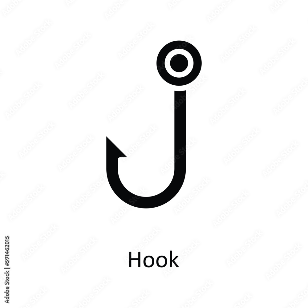 Hook Vector Solid Icons. Simple stock illustration stock Hook Vector Solid Icons. Simple stock illustration stock