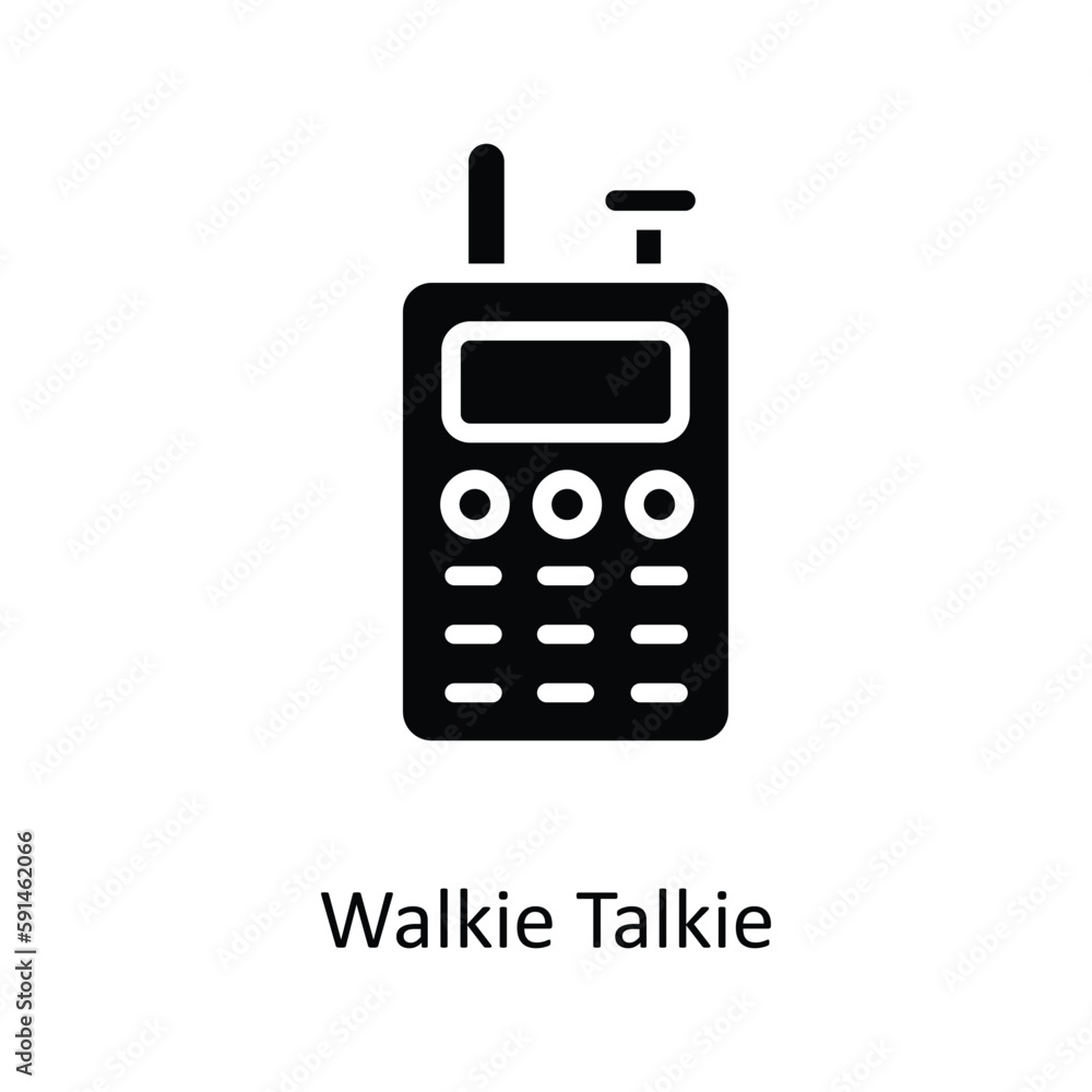 Walkie Talkie Vector Solid Icons. Simple stock illustration stock Walkie Talkie Vector Solid Icons. Simple stock illustration stock