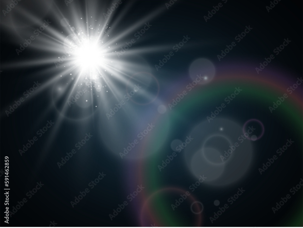 Bright beautiful star.Illustration of a light effect on a transparent background.
Bright beautiful star.Illustration of a light effect on a transparent background.