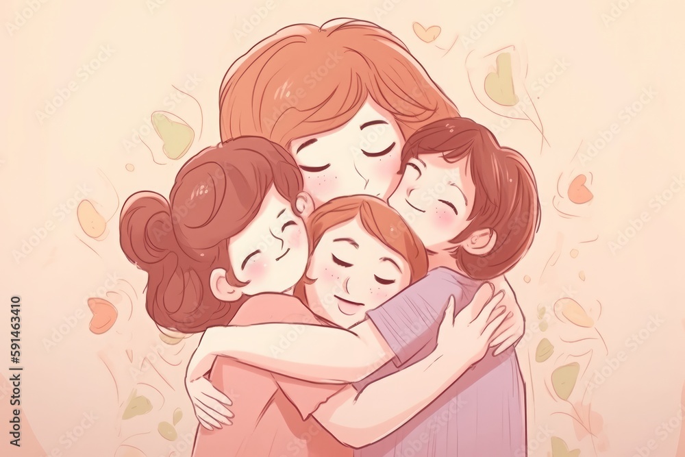 Mothers Days Celebration. Generative AI Mothers Days Celebration. Generative AI