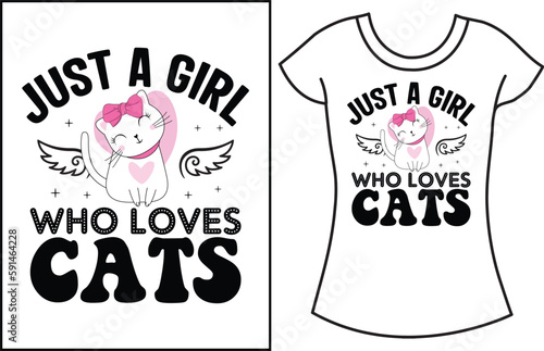 Cat lover SVG Typography T shirt design. Best cat vector shirt.