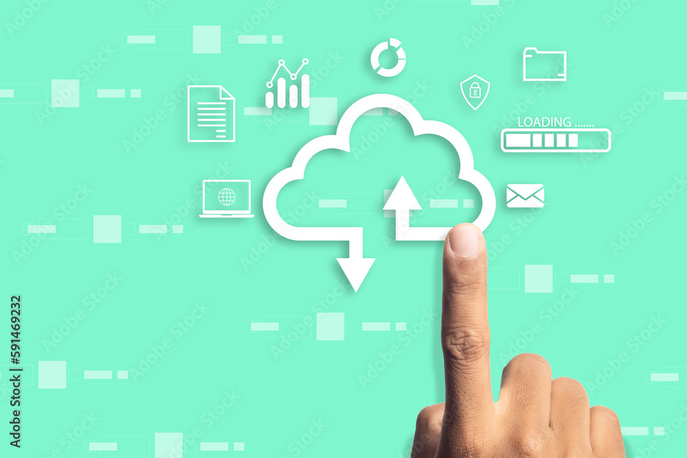 Hand point of data cloud computing. analysis technology. connect devices information technology server innovation virtual. security data storage. Hand point of data cloud computing. analysis technology. connect devices information technology server innovation virtual. security data storage.