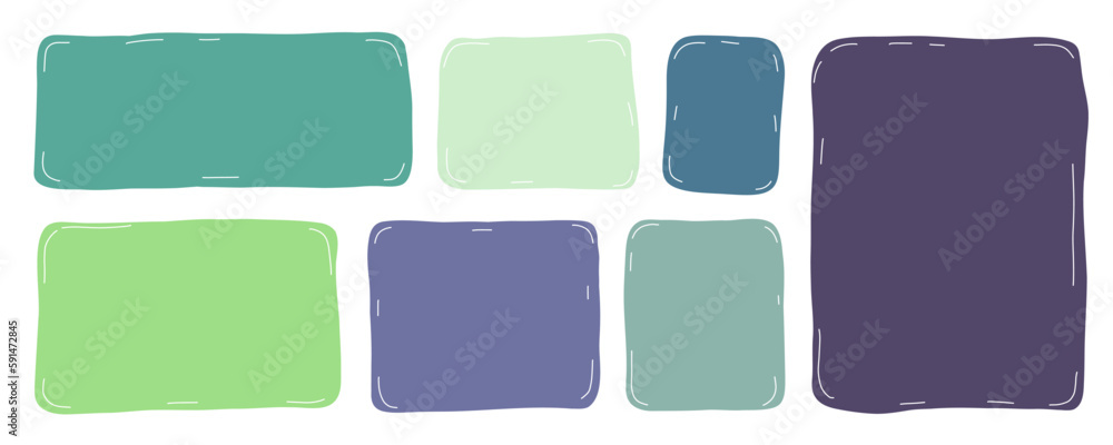 Minimalist quote poster set. Empty hand drawn cartoon speech bubbles set. Quote color frames blank template collection. Isolated text box. Stock vector illustration on white background. Minimalist quote poster set. Empty hand drawn cartoon speech bubbles set. Quote color frames blank template collection. Isolated text box. Stock vector illustration on white background.