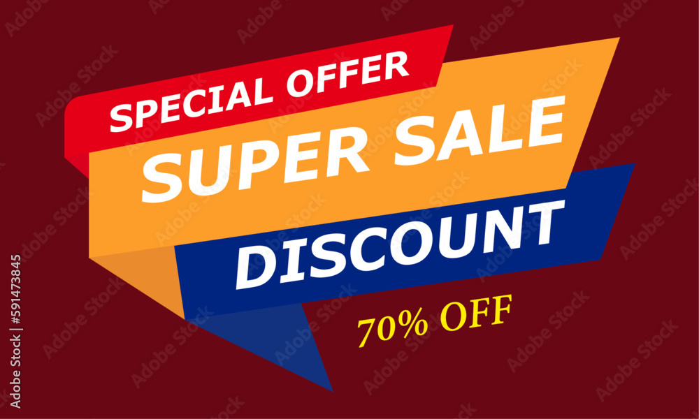 Fototapeta premium Discount Sale Banner