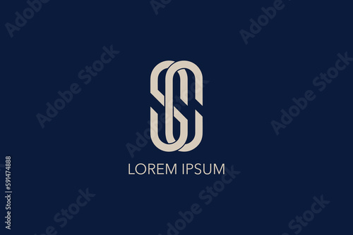 SC modern luxury typography logo design, sc line logo design, sc initials, sc lettering white logo