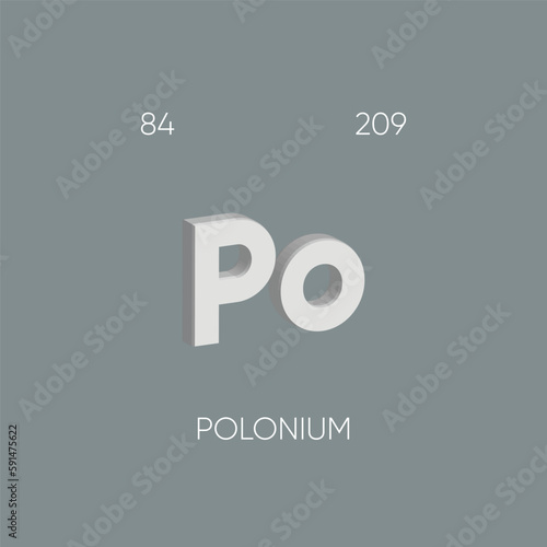 One of the Periodic Table Elements with name and atomic number	