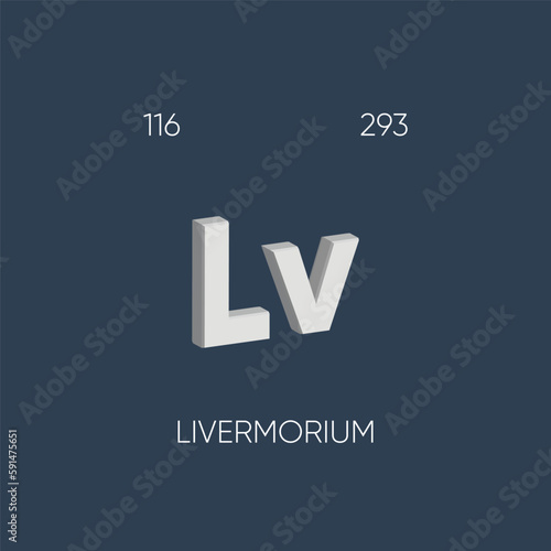 One of the Periodic Table Elements with name and atomic number	