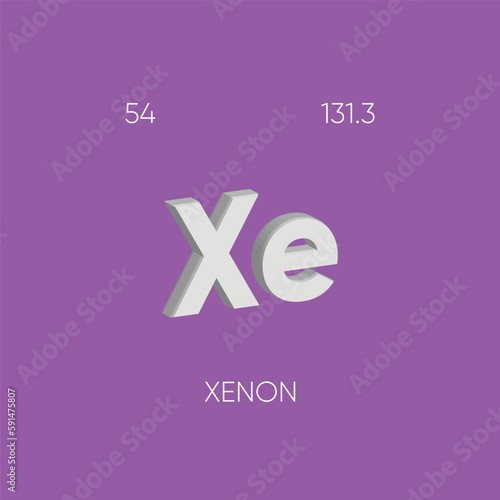 One of the Periodic Table Elements with name and atomic number	