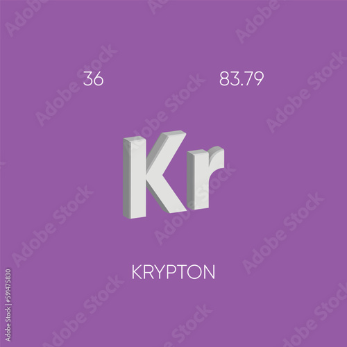 One of the Periodic Table Elements with name and atomic number	