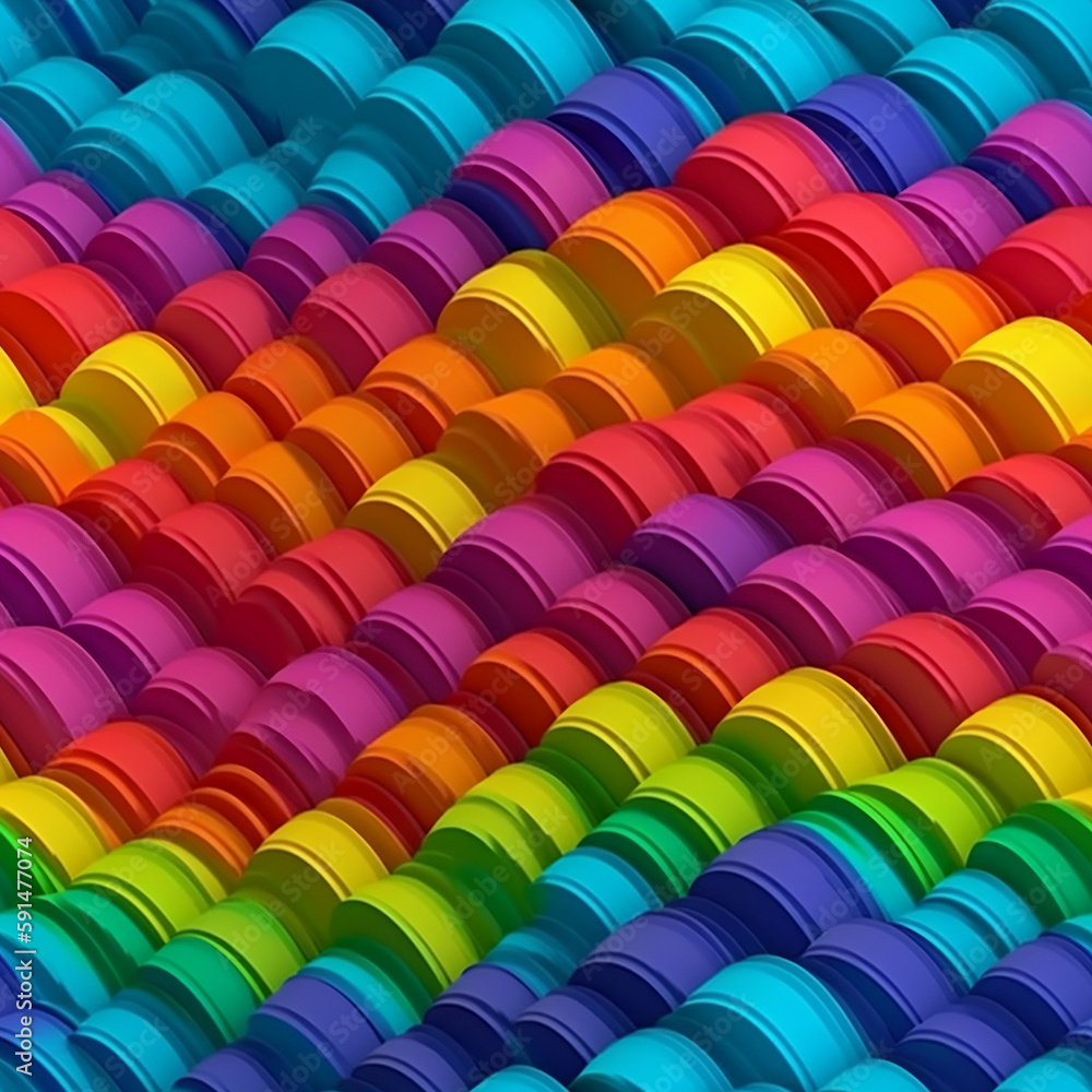 Fototapeta premium 3d Colorful pattern 