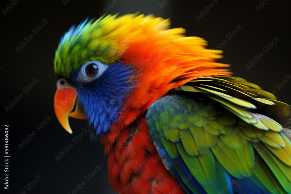 Colourful Bird | Generative Ai
