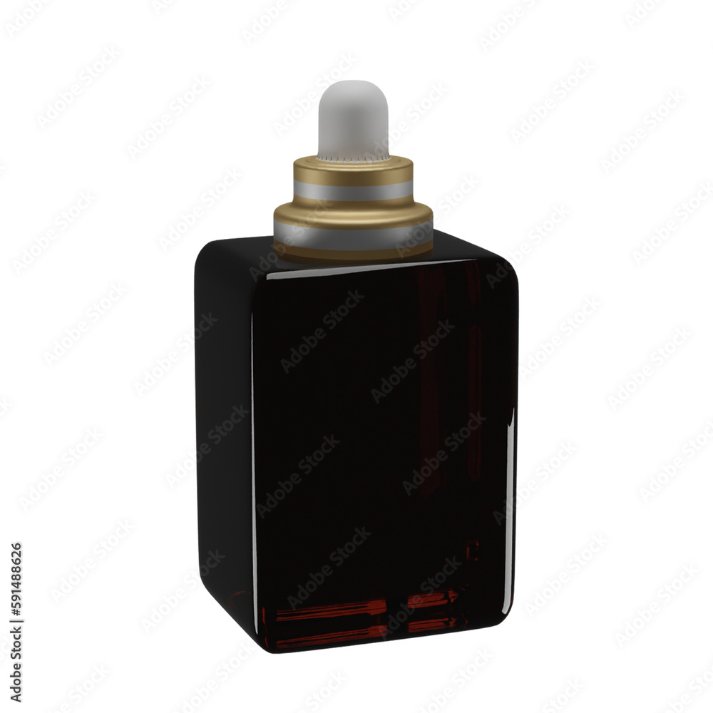 3d rendered illustration of a bottle of perfume 3d rendered illustration of a bottle of perfume