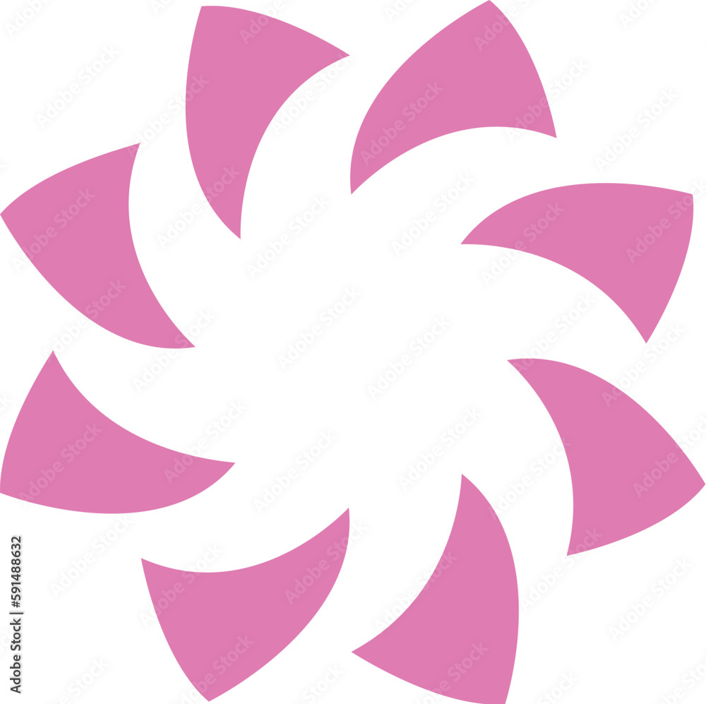 Obraz premium Abstract Circle Flower