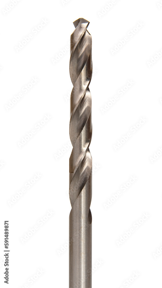 Drill bit. Stainless steel drill bit on a white background (with clipping path). Drill bit. Stainless steel drill bit on a white background (with clipping path).
