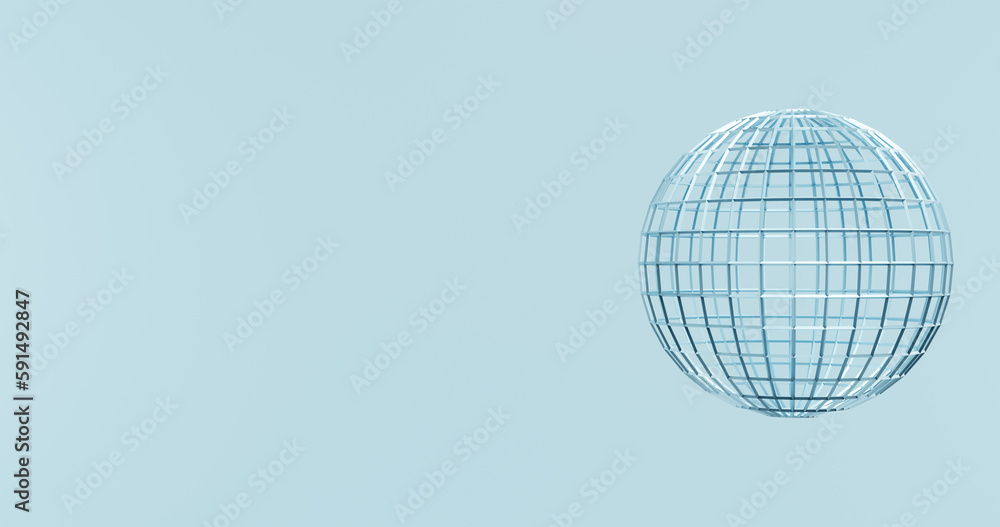 Obraz premium Planet frame, globe sphere. Environmental protection earth day.3d rendering