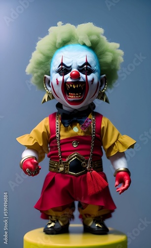 artificial graphic clown doll collection
