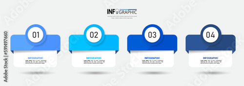 Presentation business infographic template vector.