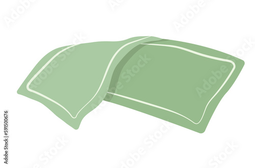 Concept Towels for bathroom bath. A refreshing flat vector illustration designed for web use, featuring a charming cartoon concept on a white background. Vector illustration.